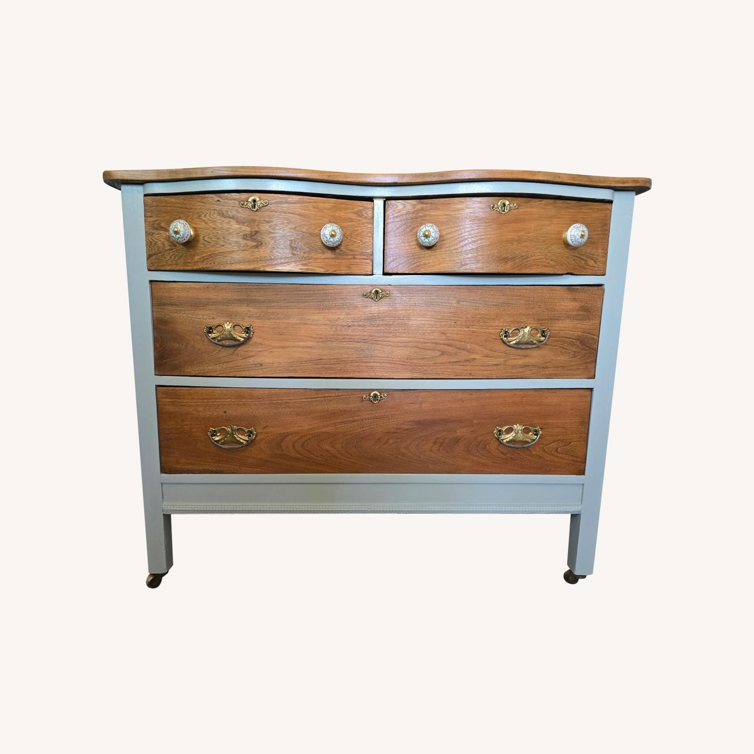 Green Wood Dresser - image-0