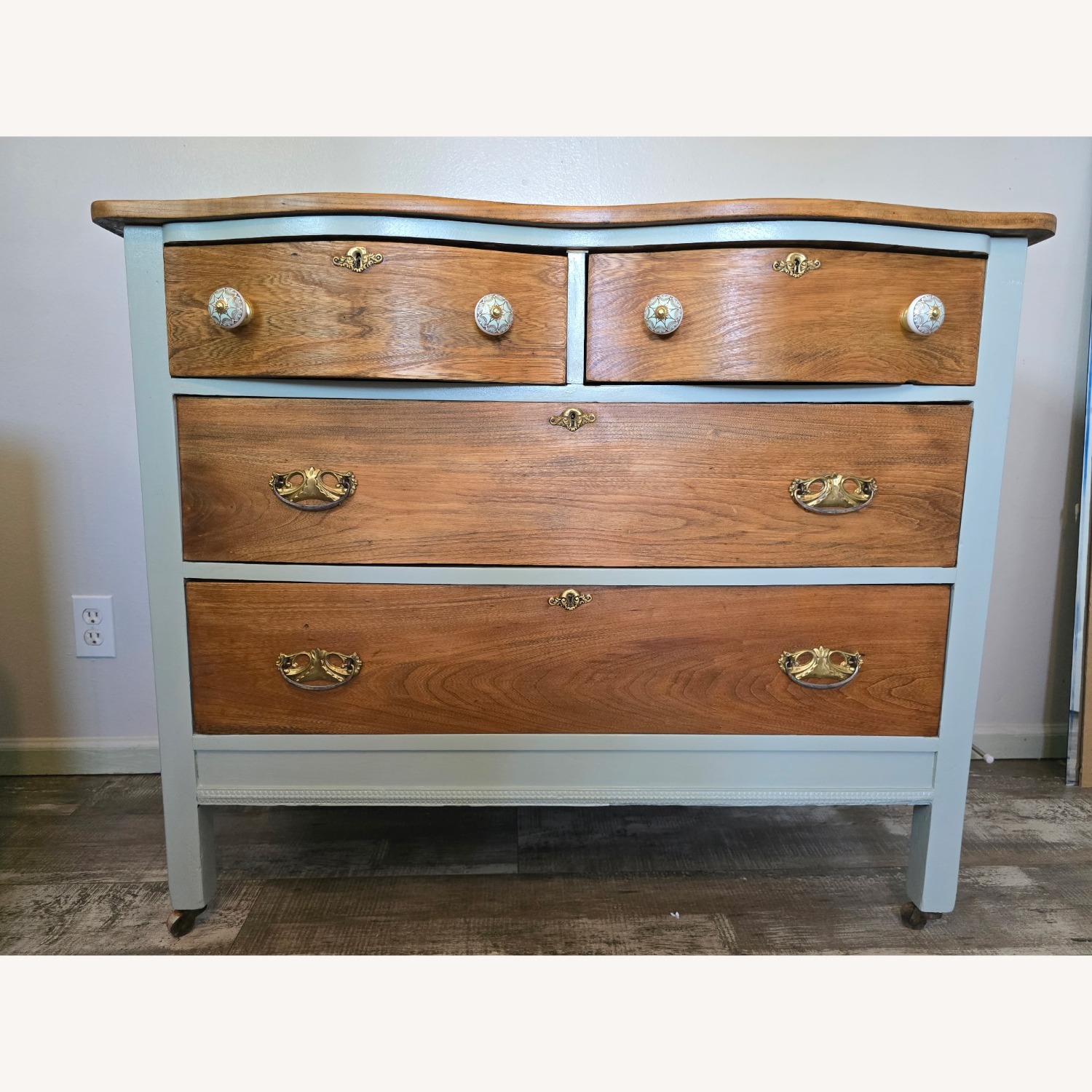 Green Wood Dresser - image-1