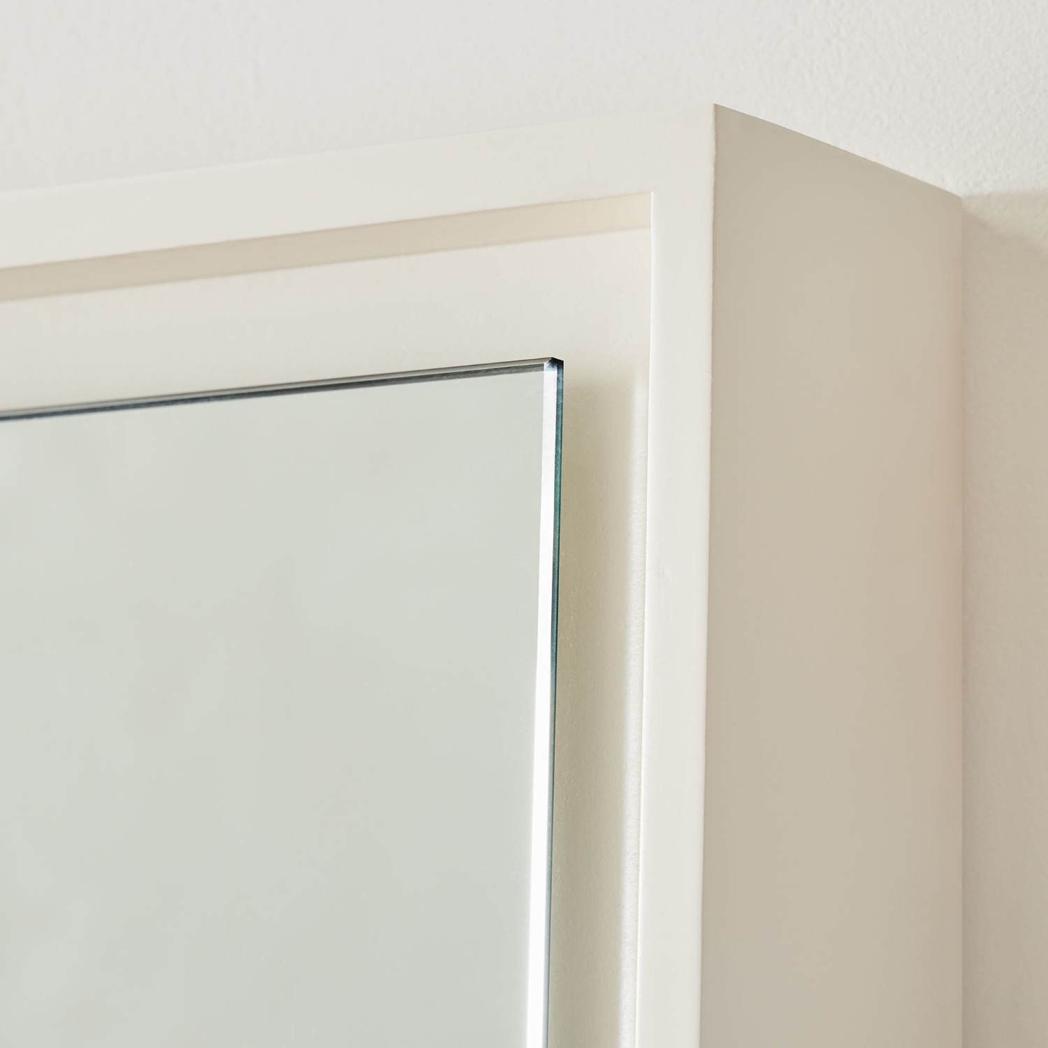 West Elm White Wood Floor Mirror - image-2