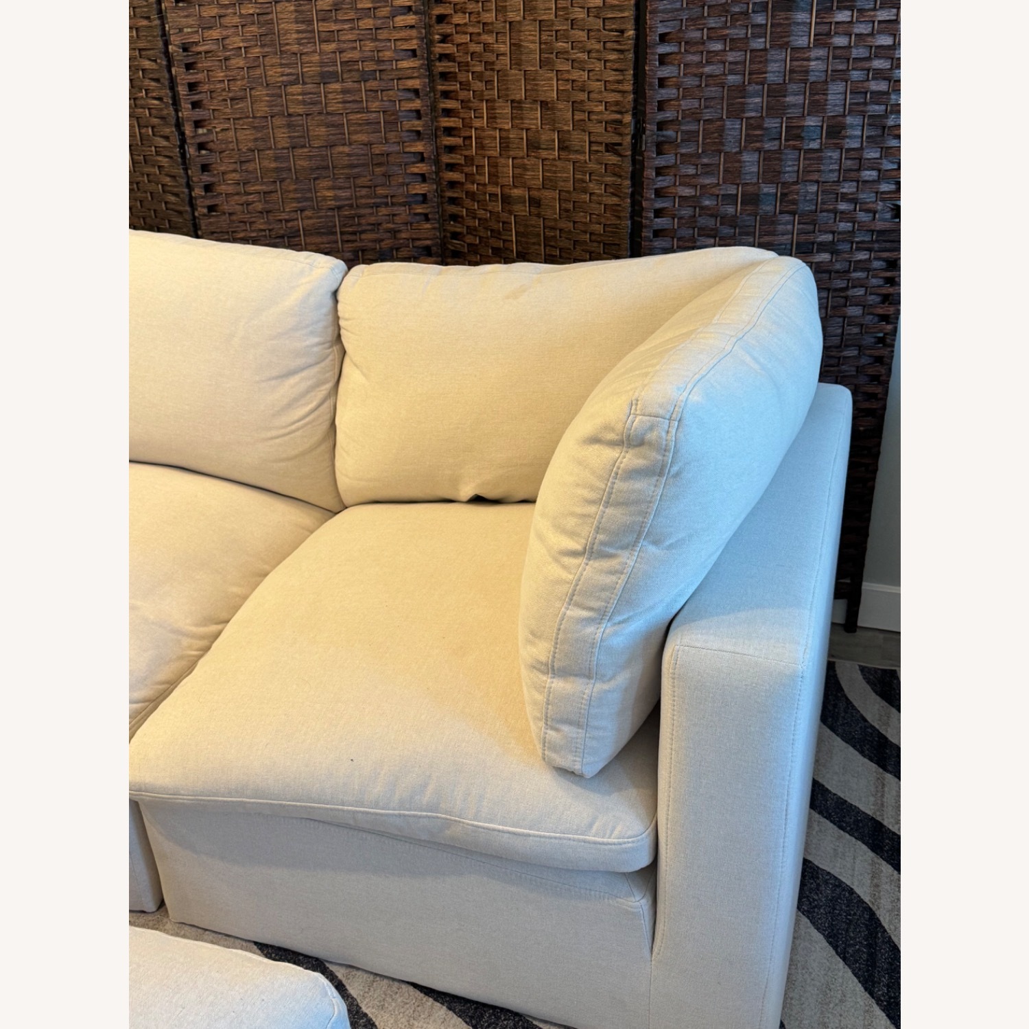 Target Natural Fabric 3+ Piece Sectional - image-3