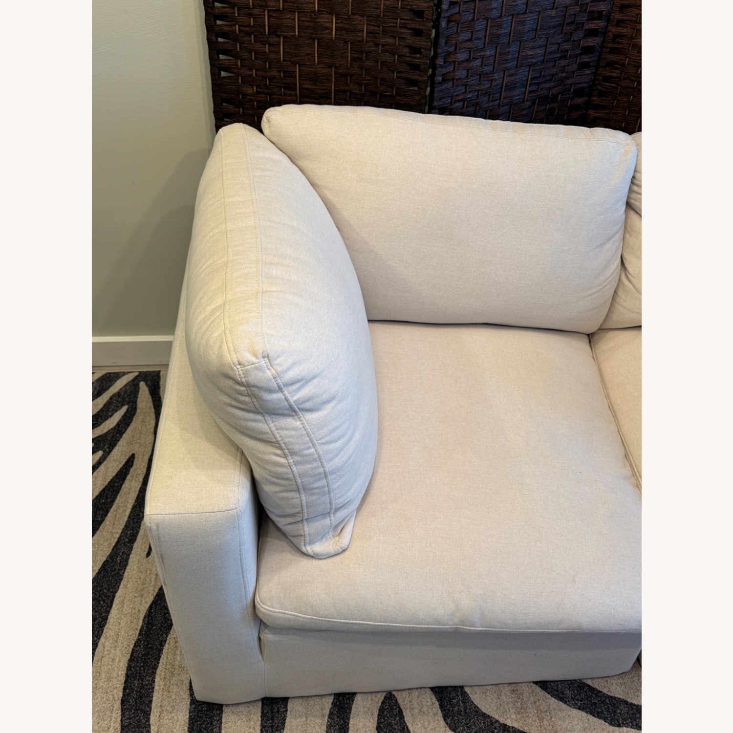 Target Natural Fabric 3+ Piece Sectional - image-4