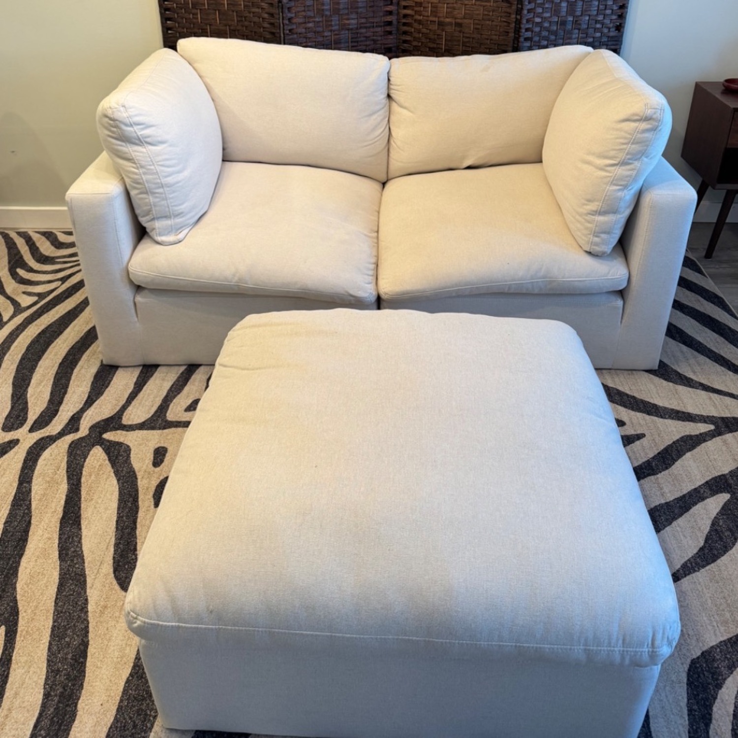 Target Natural Fabric 3+ Piece Sectional - image-1