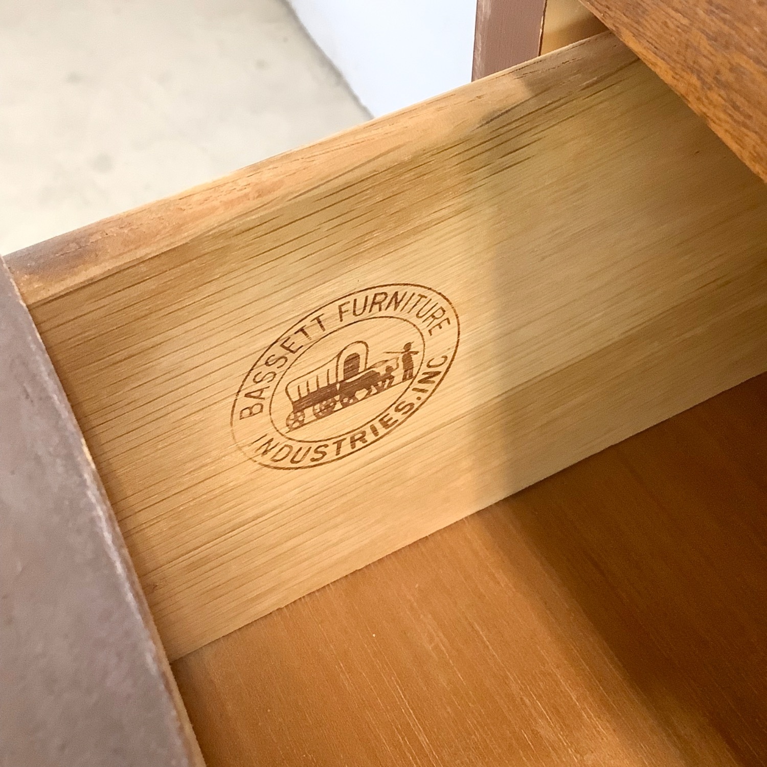 Mid-Century Walnut Highboy Dresser by Bassett - image-5