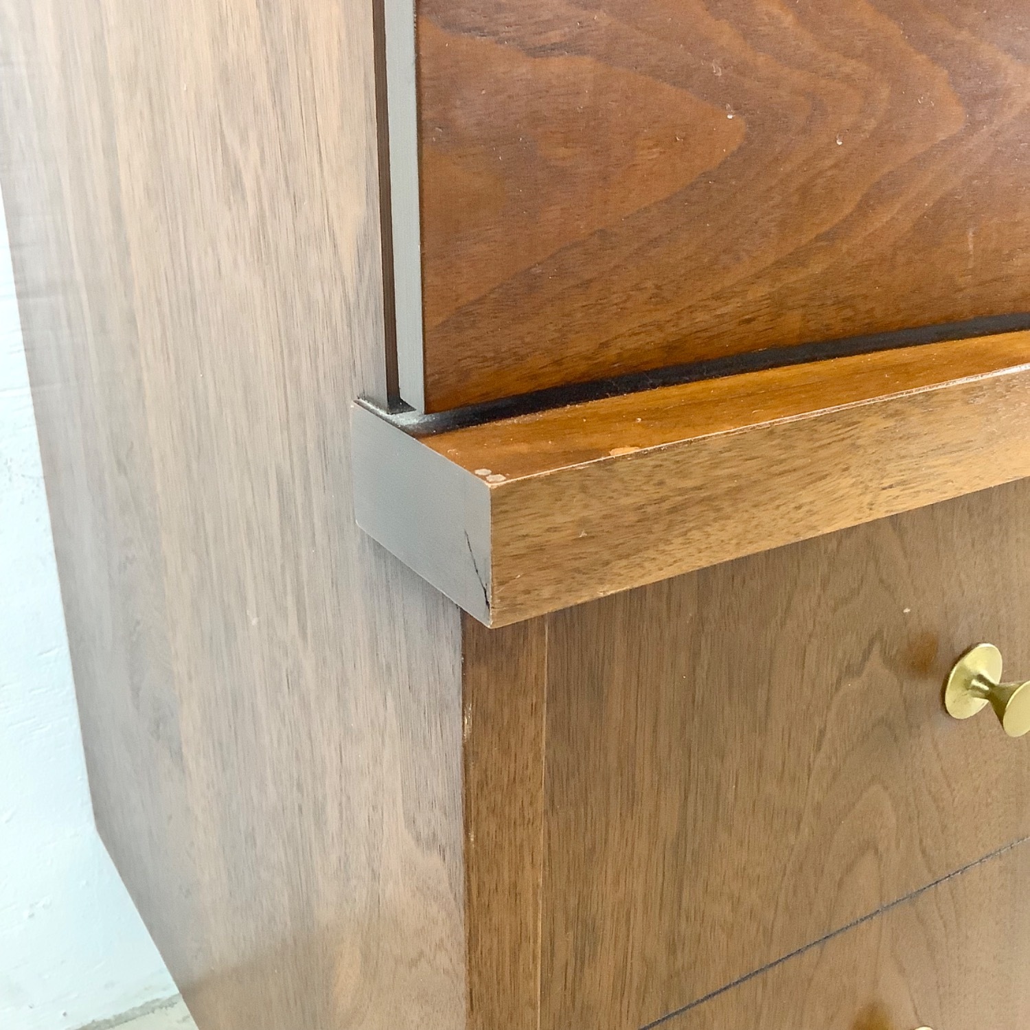 Mid-Century Walnut Highboy Dresser by Bassett - image-16