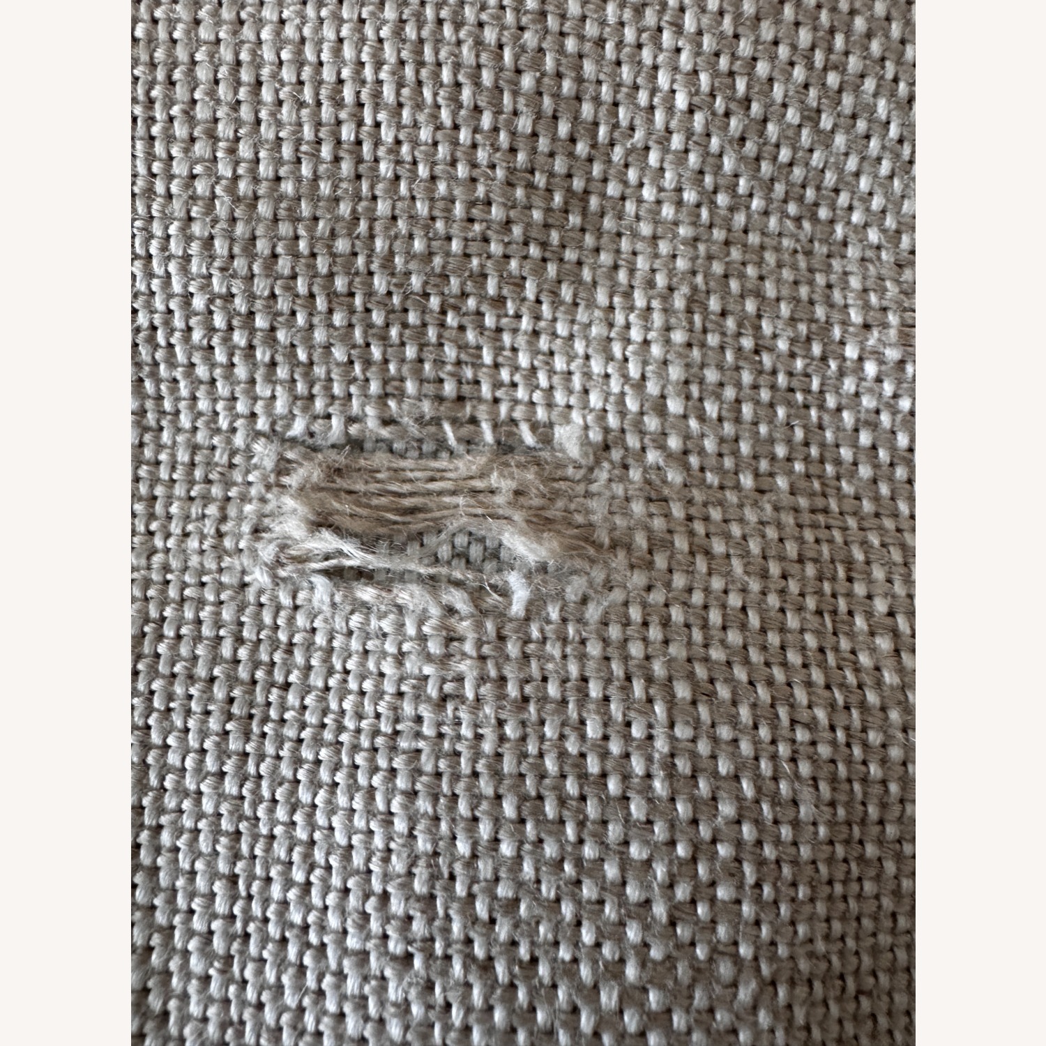 Restoration Hardware Natural Linen 3+ Seater Sofa - image-9