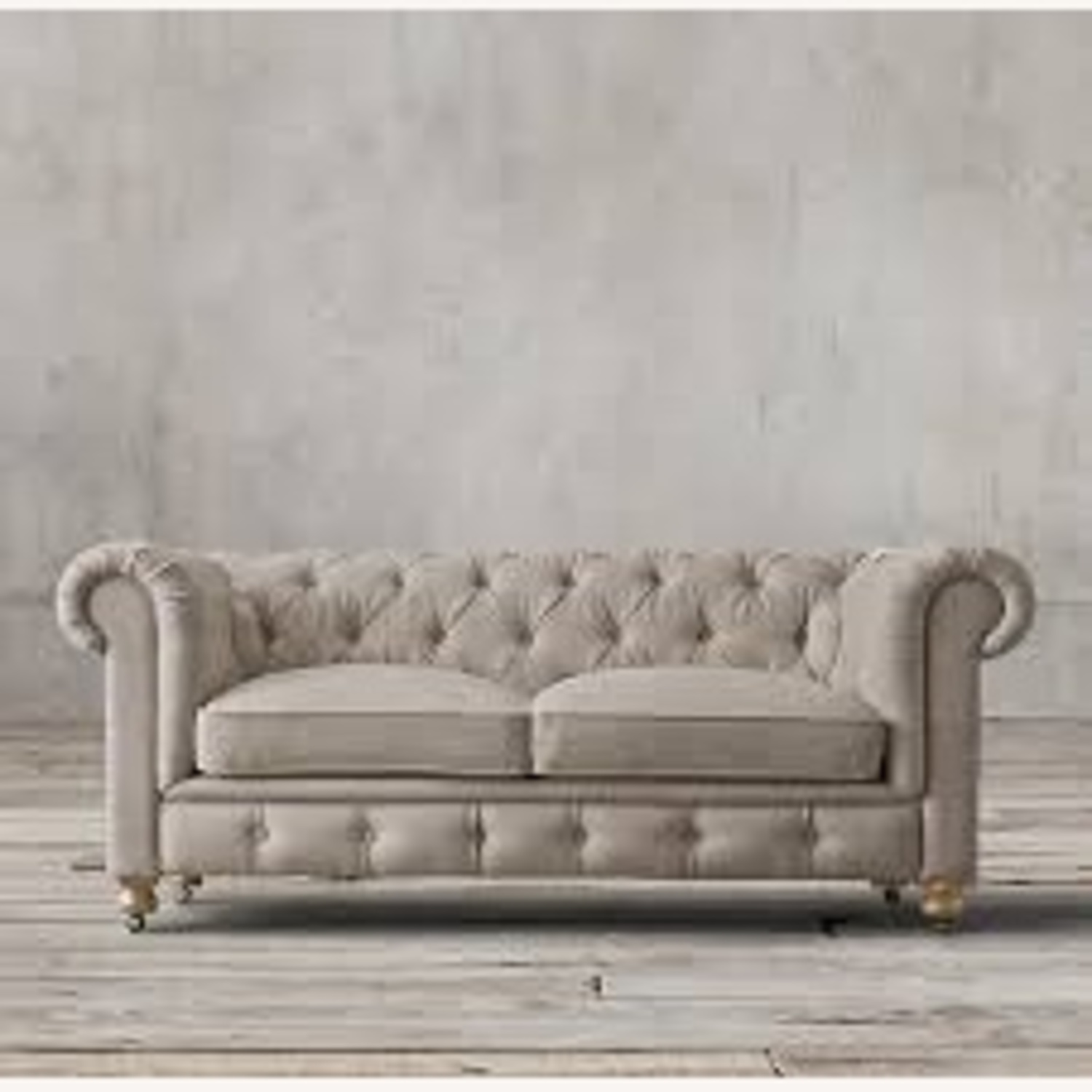 Restoration Hardware Kensington Sofa Linen 76" - image-0