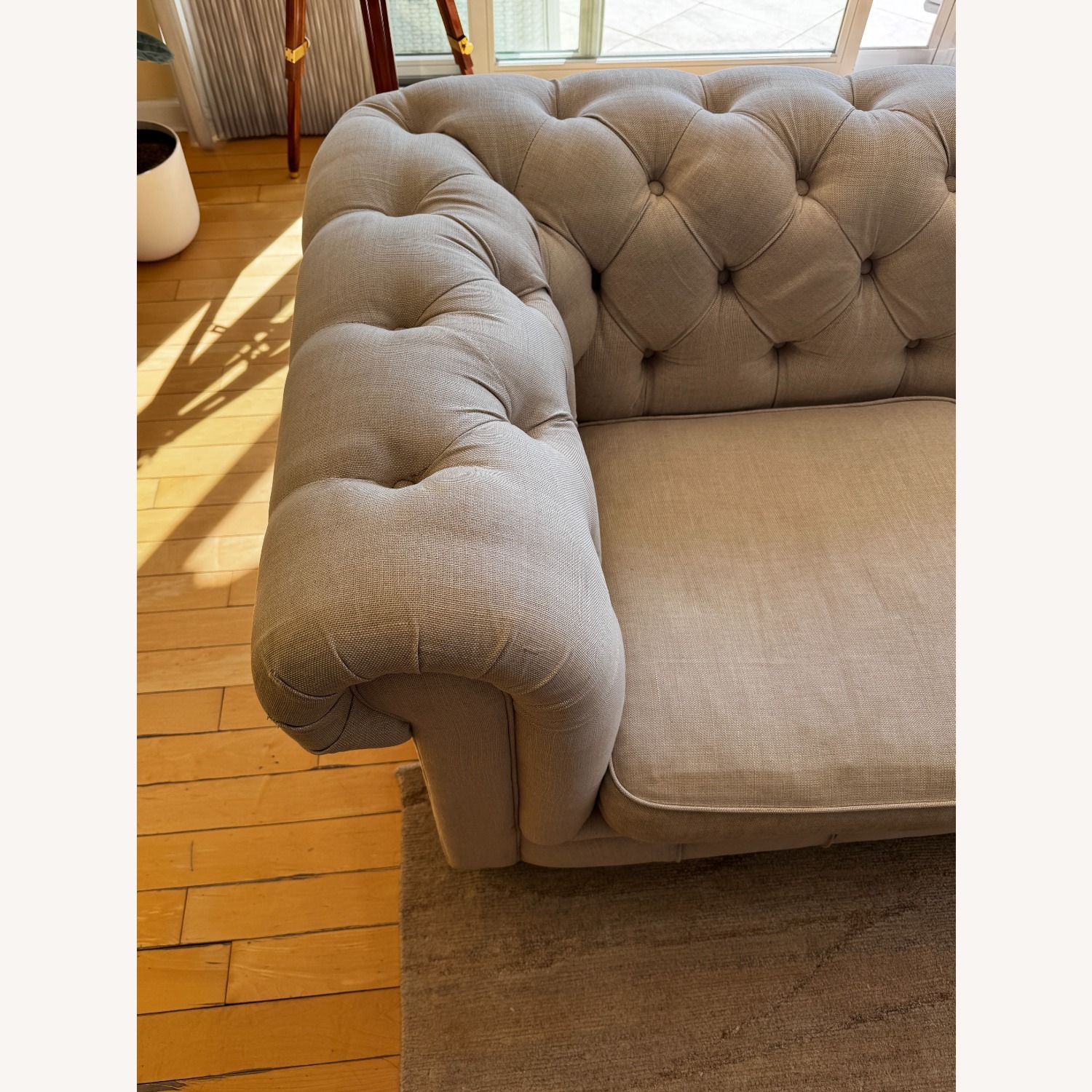 Restoration Hardware Kensington Sofa Linen 76" - image-4