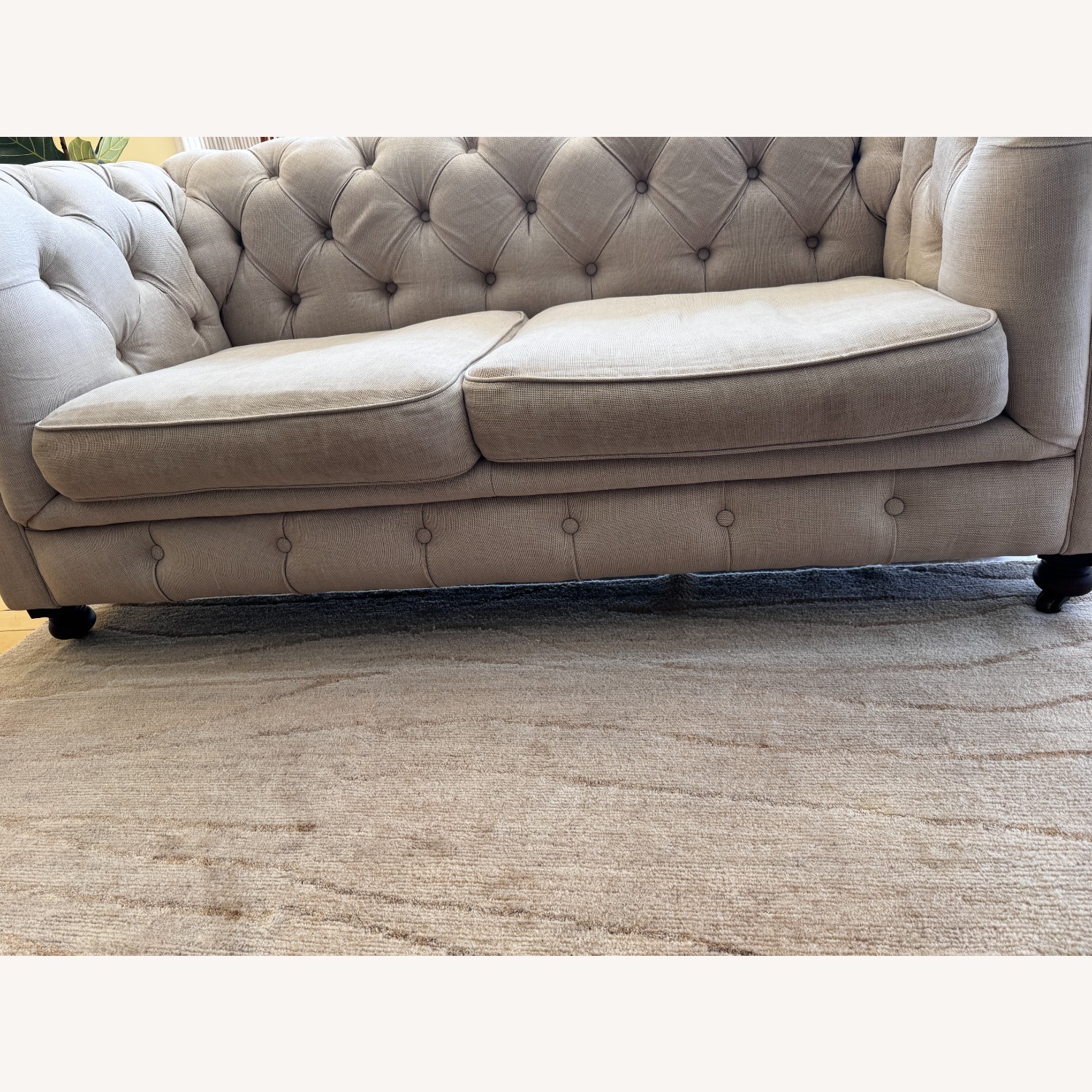 Restoration Hardware Kensington Sofa Linen 76" - image-6