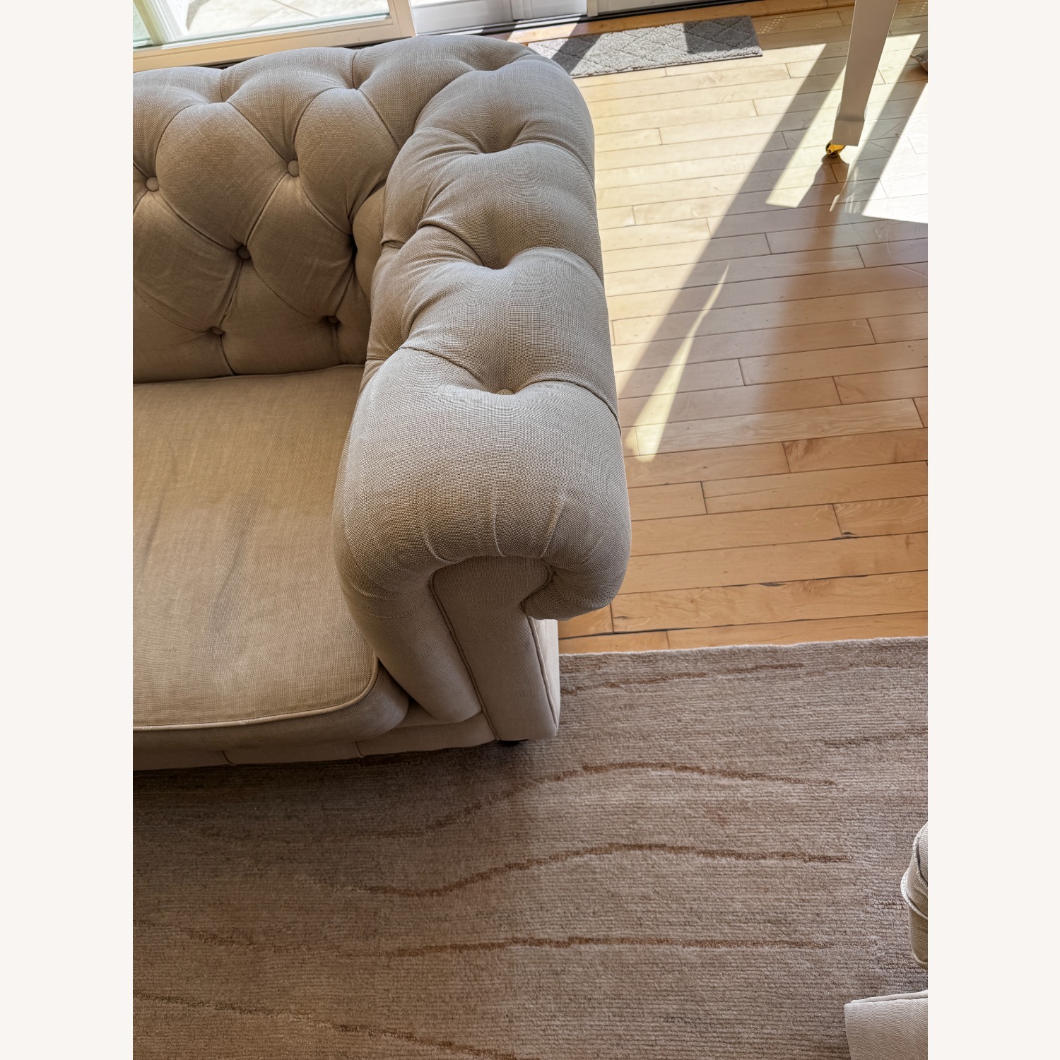 Restoration Hardware Kensington Sofa Linen 76" - image-3