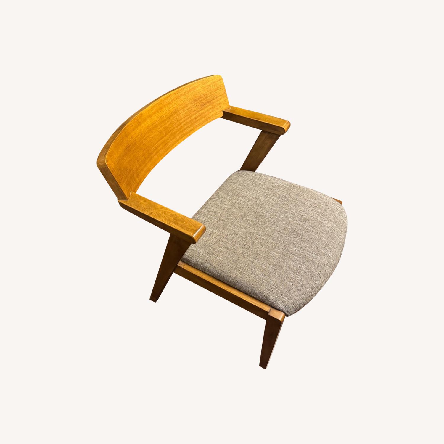 Dark Brown Wood Dining Chairs - image-0