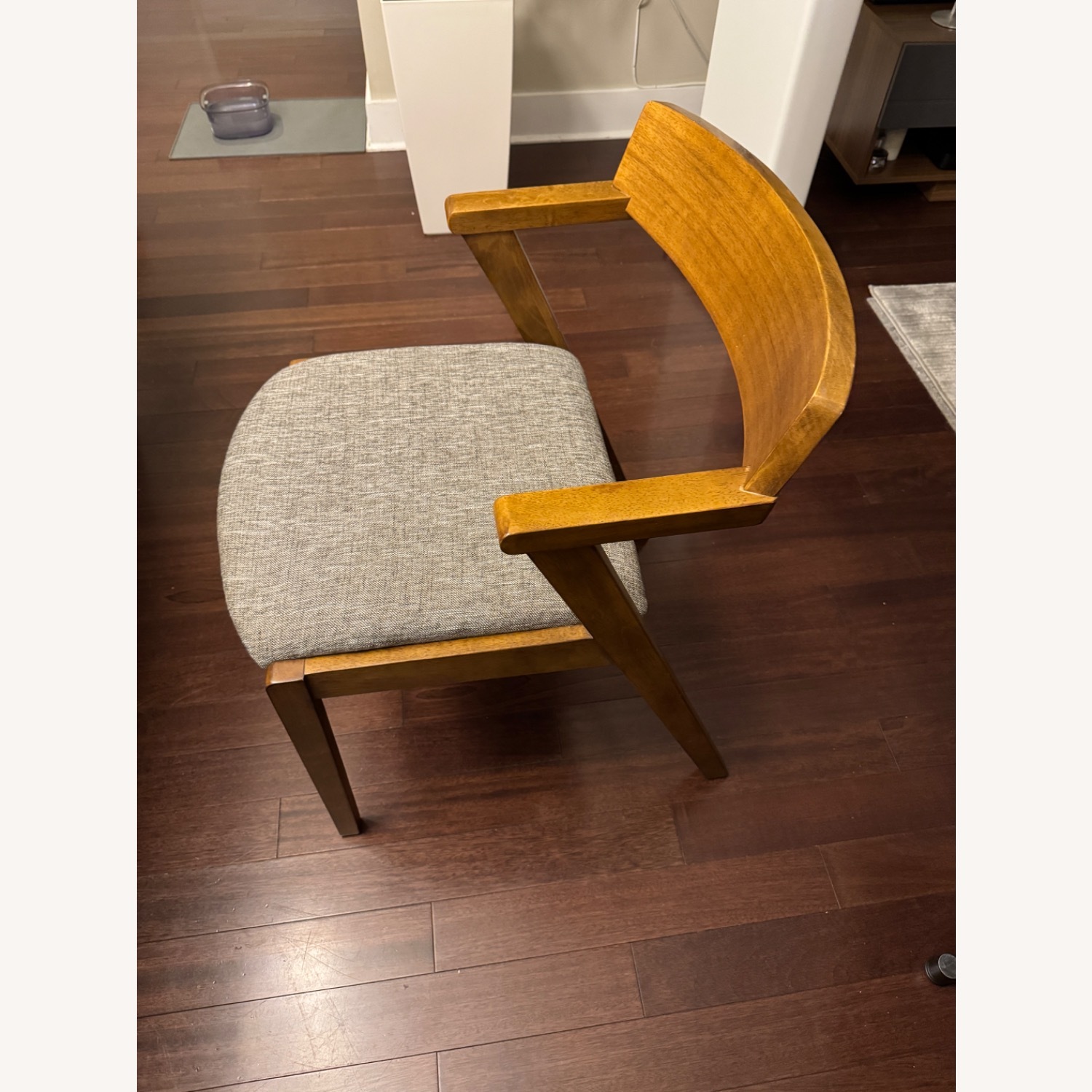 Dark Brown Wood Dining Chairs - image-1