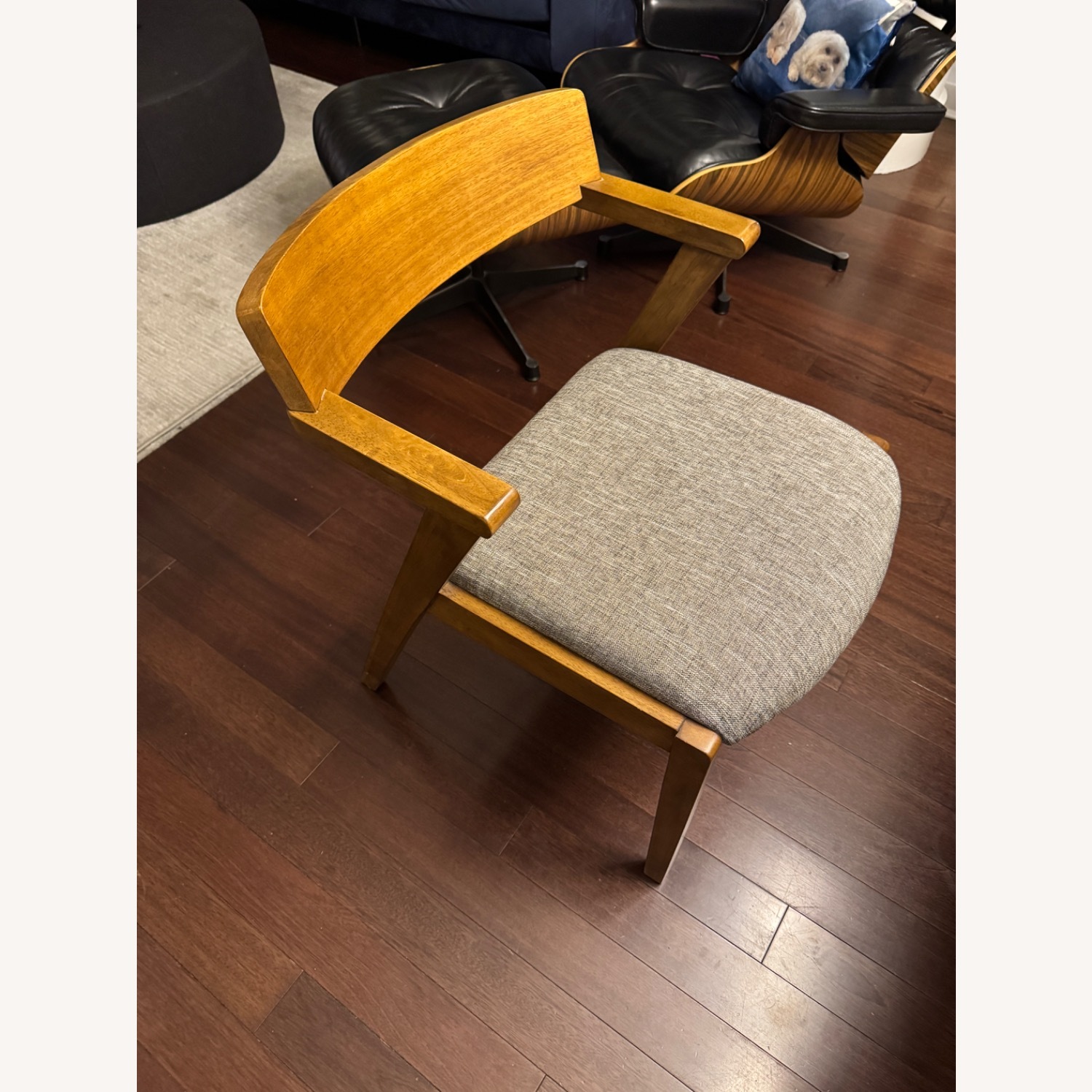 Dark Brown Wood Dining Chairs - image-2