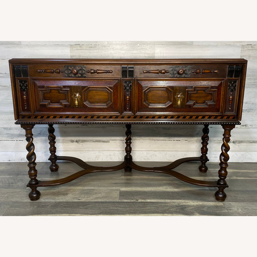 Used W&J Sloane Antique Jacobean Walnut Burl Buffet for sale on AptDeco