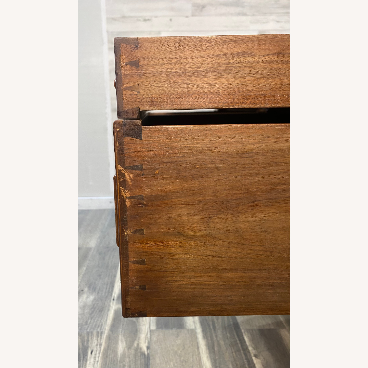 W&J Sloane Antique Jacobean Walnut Burl Buffet - image-5