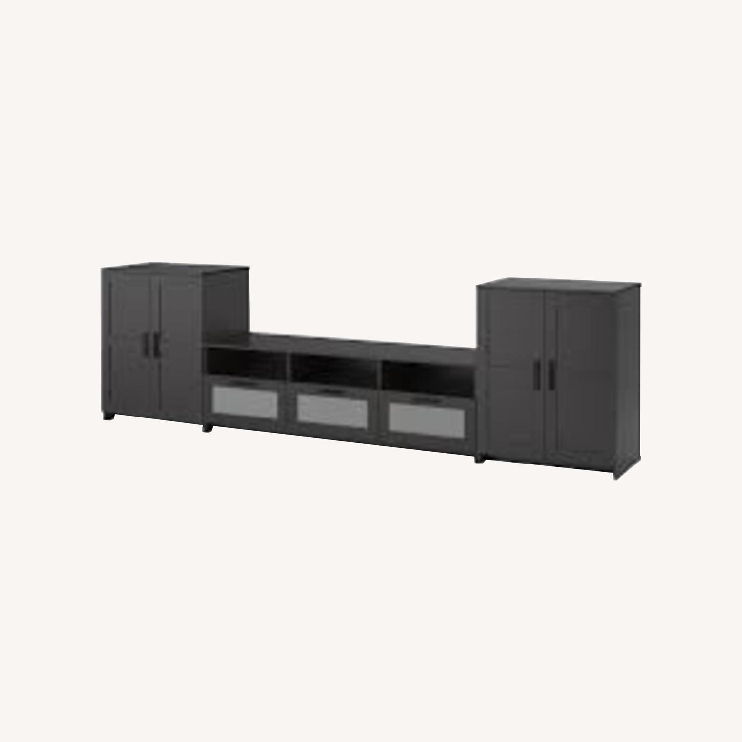 IKEA BRIMNES TV Storage Combination Glass Doors - image-0