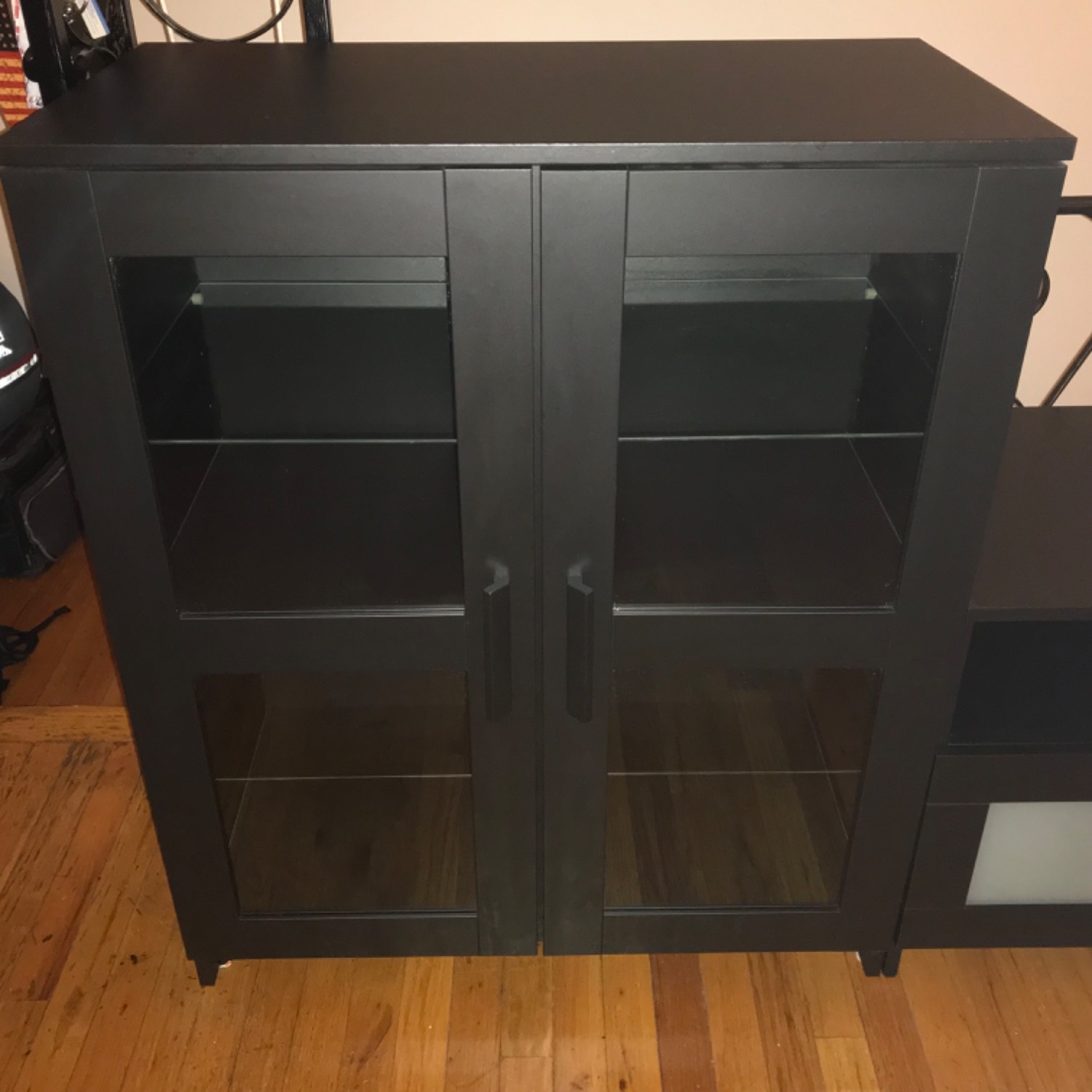 IKEA BRIMNES TV Storage Combination Glass Doors - image-3