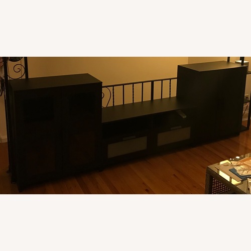 Used IKEA BRIMNES TV Storage Combination Glass Doors for sale on AptDeco