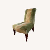 Vintage/Antique Finds Green Velvet Accent Chair
