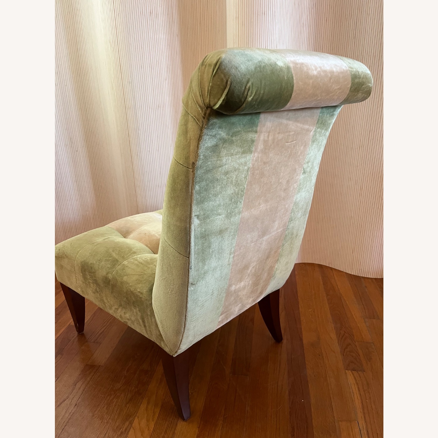 Vintage/Antique Finds Green Velvet Accent Chair - image-4