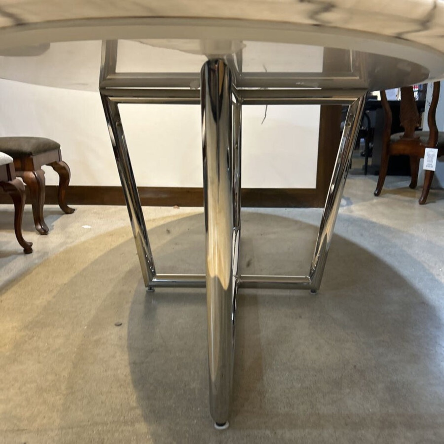 Mitchell Gold + Bob Williams Modern Oval Marble Dining Table - image-5