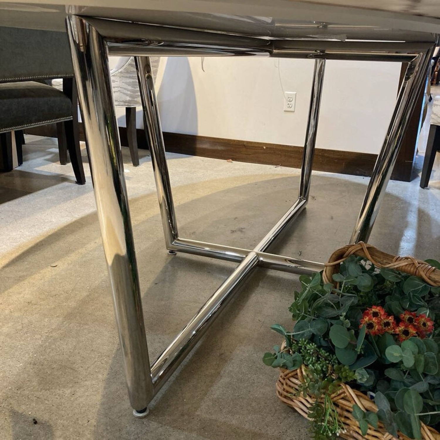 Mitchell Gold + Bob Williams Modern Oval Marble Dining Table - image-8