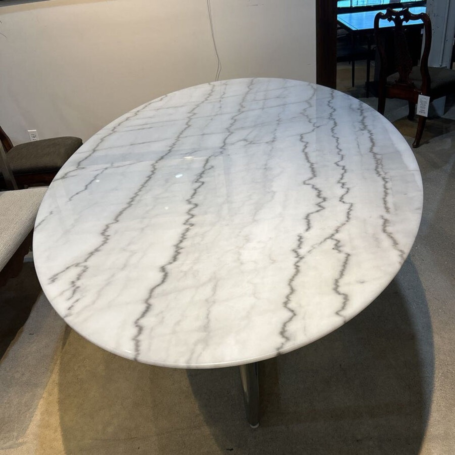 Mitchell Gold + Bob Williams Modern Oval Marble Dining Table - image-4