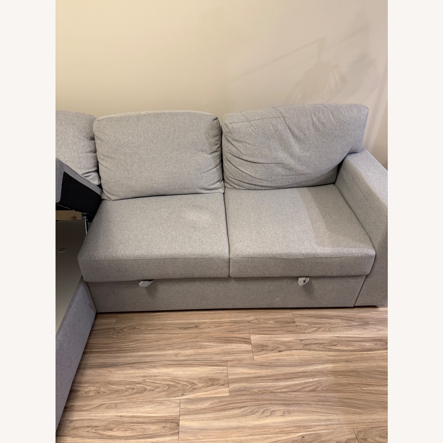 IKEA Light Gray Sleeper Sofa - image-3