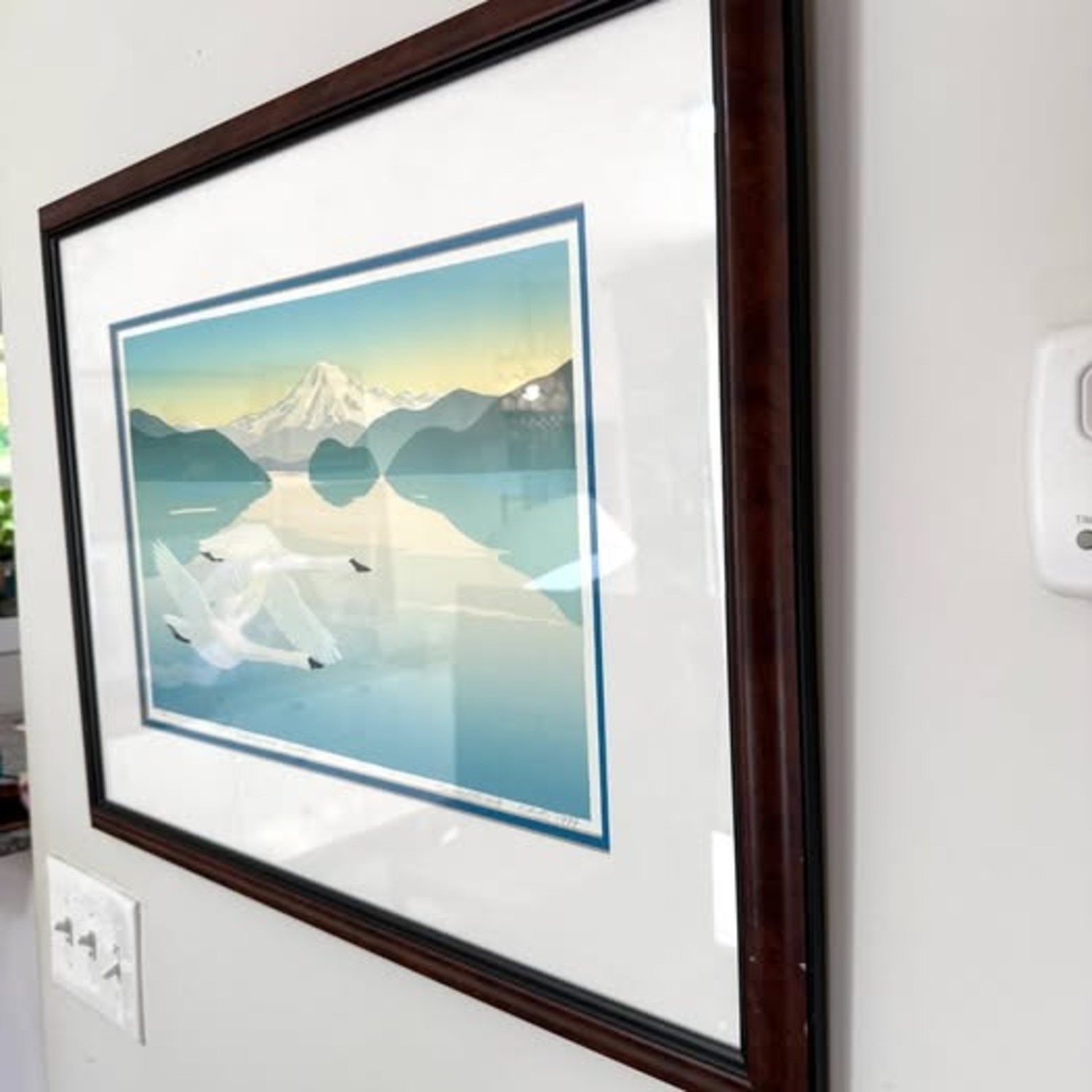 Returning Swans Spaulding Japanese Deco mcm Print - image-8