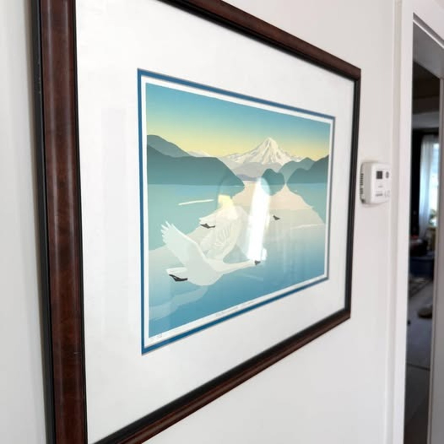 Returning Swans Spaulding Japanese Deco mcm Print - image-7