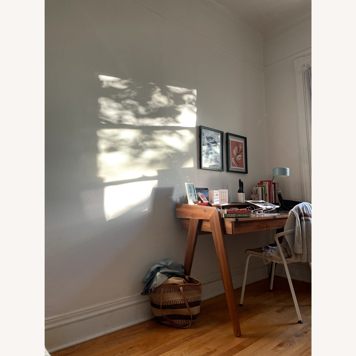 CB2 Drommen 3- Drawer Wood Desk - image-6