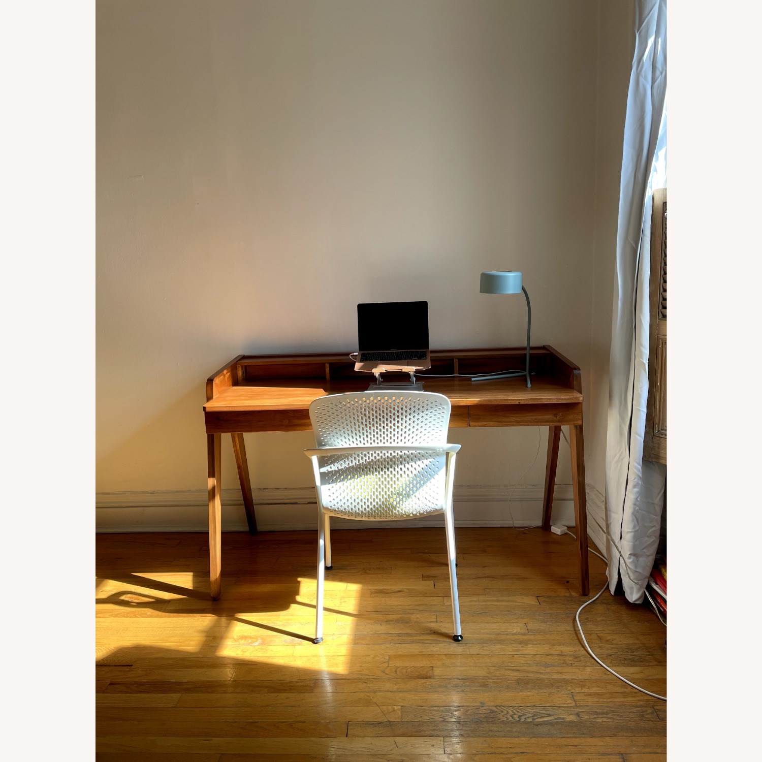 CB2 Drommen 3- Drawer Wood Desk - image-7