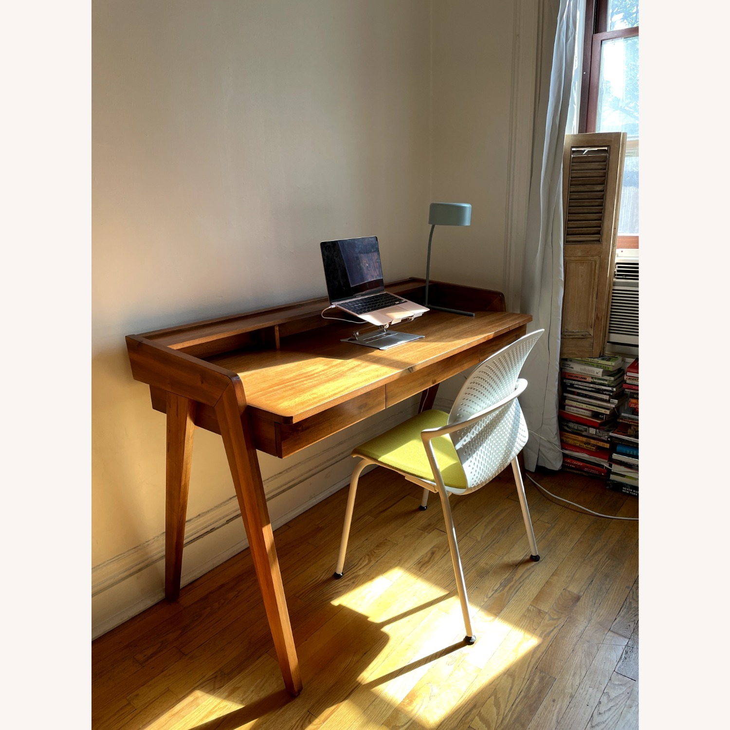 CB2 Drommen 3- Drawer Wood Desk - image-3