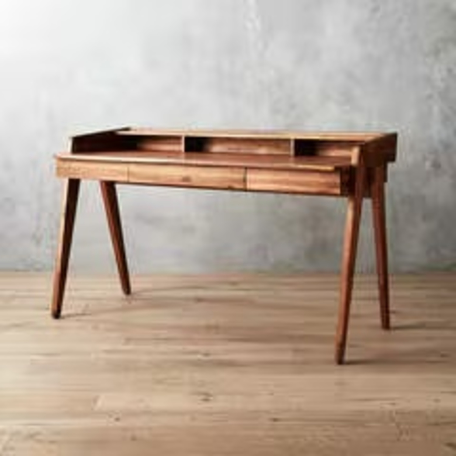 CB2 Drommen 3- Drawer Wood Desk - image-8