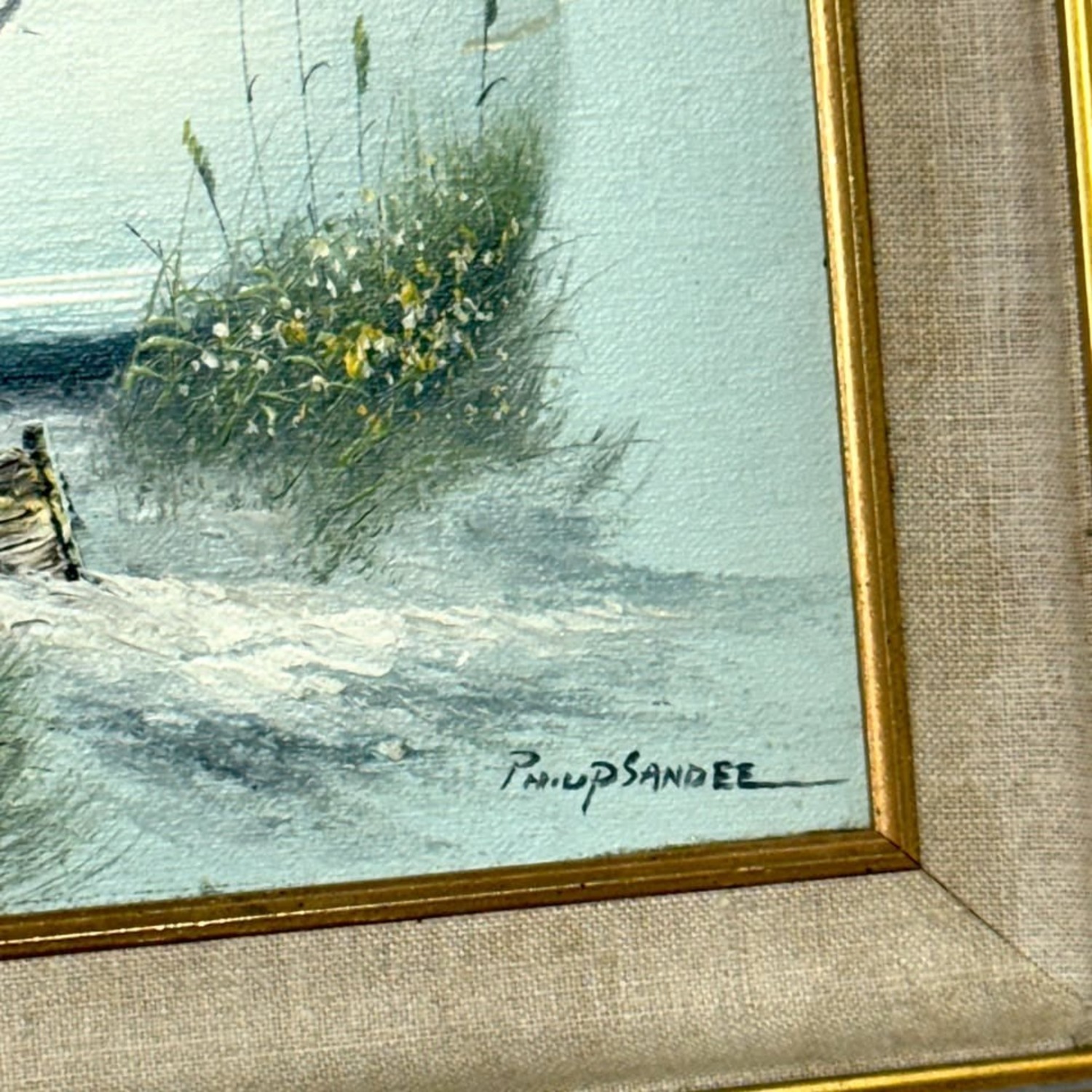 Pair of Vintage Framed Oil Paintings Landscapes - image-3