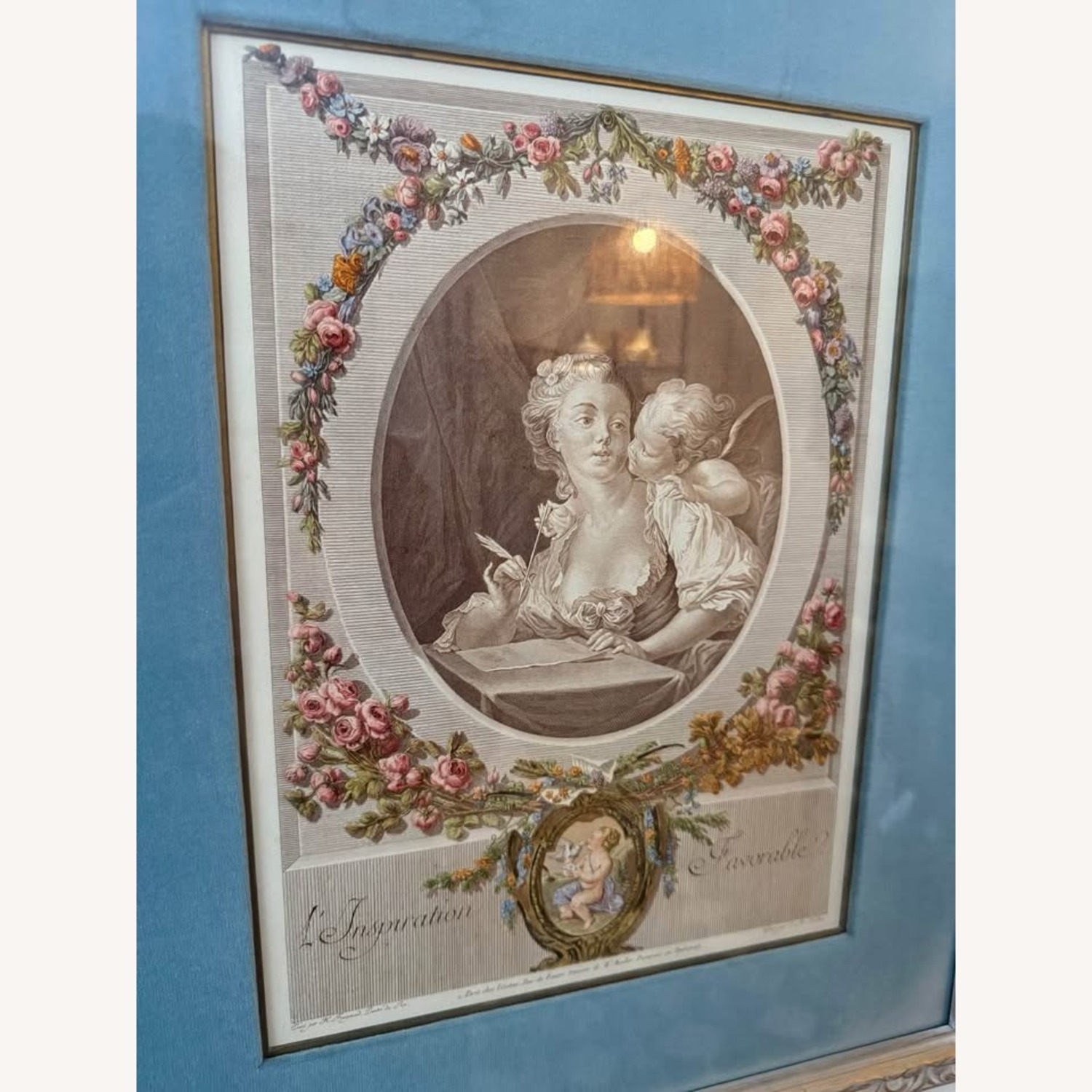 1930s Antique French Hand Colored Engraving - image-4