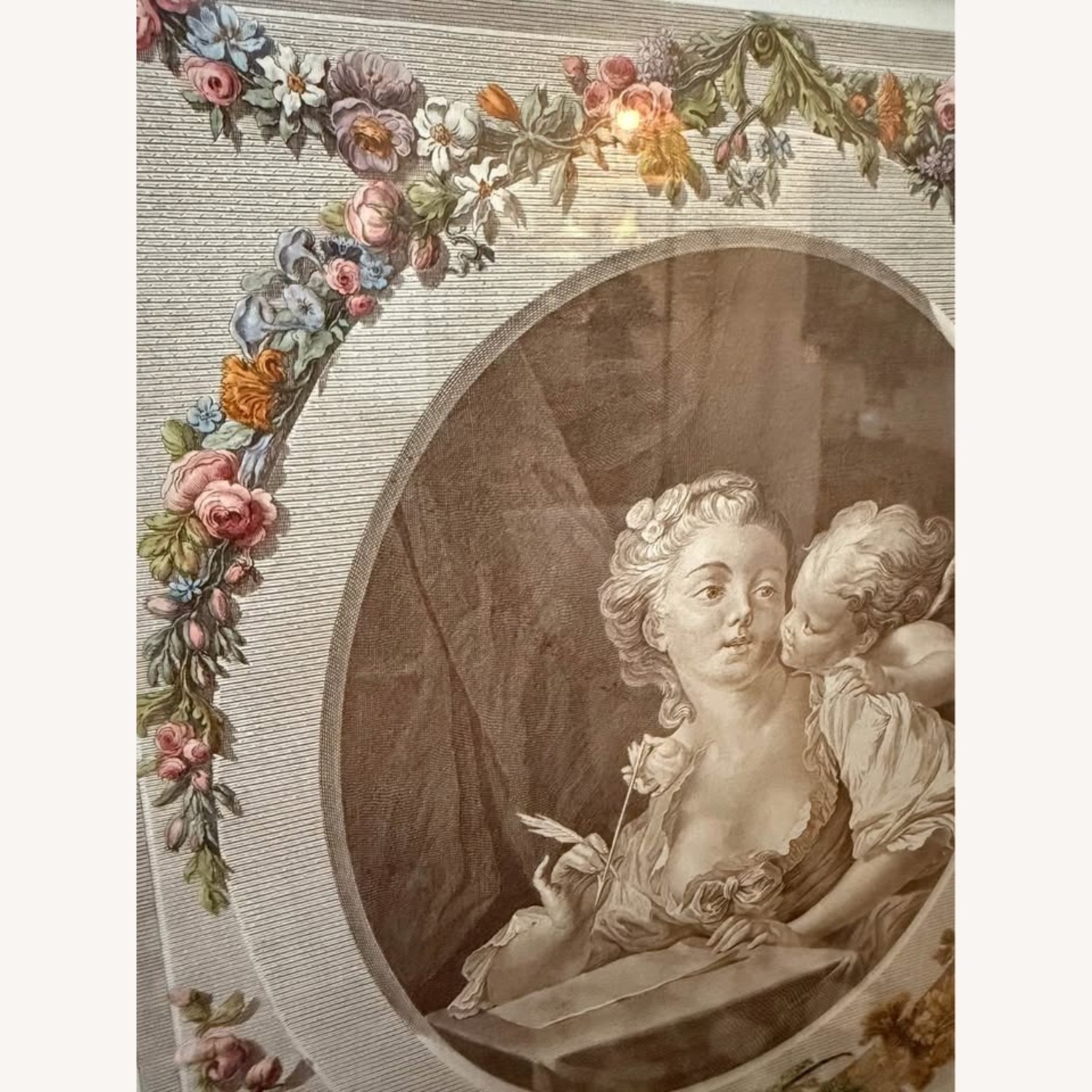 1930s Antique French Hand Colored Engraving - image-2