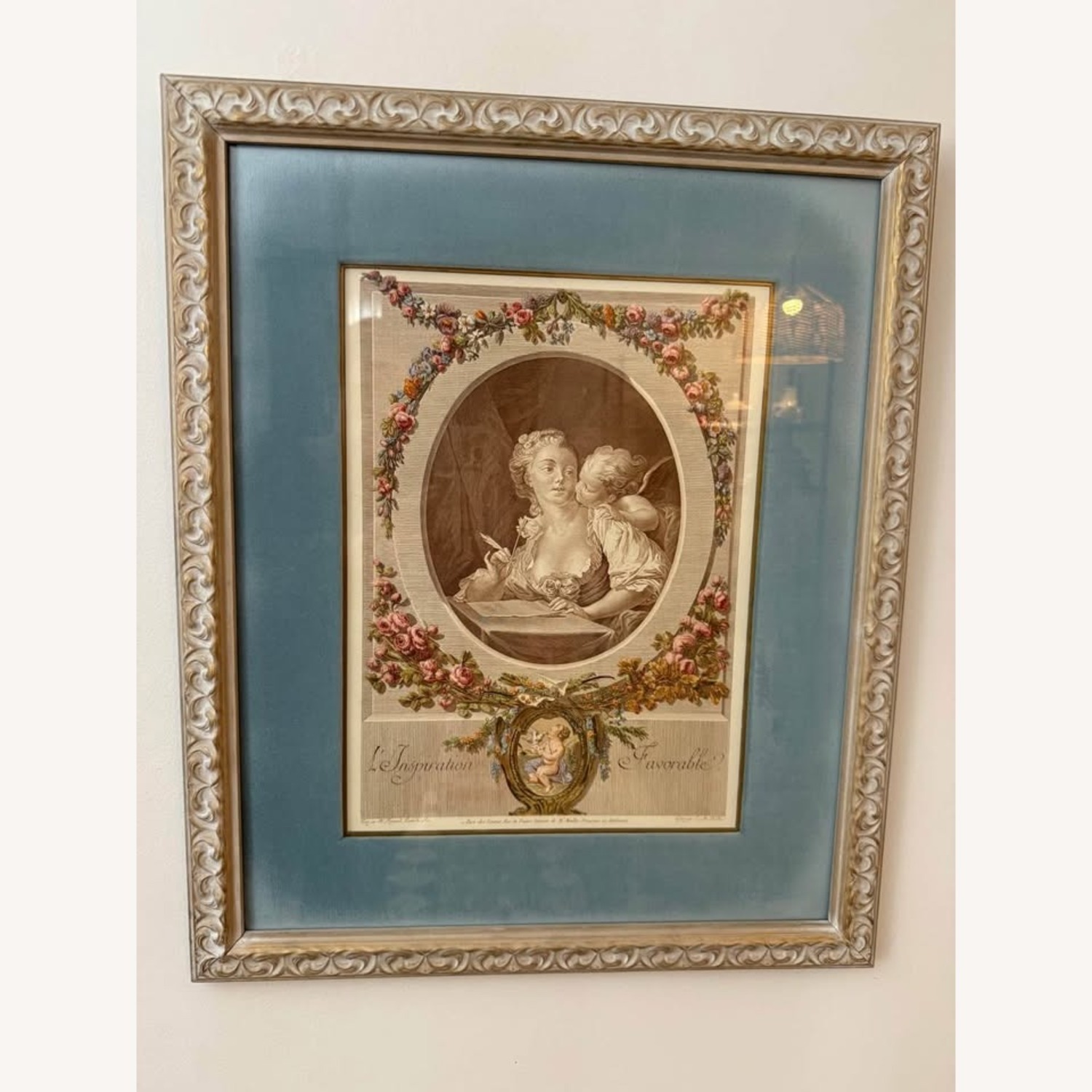 1930s Antique French Hand Colored Engraving - image-5