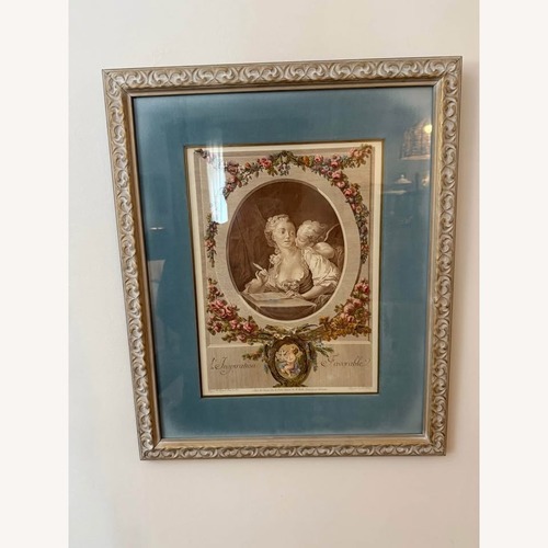 Used 1930s Antique French Hand Colored Engraving for sale on AptDeco