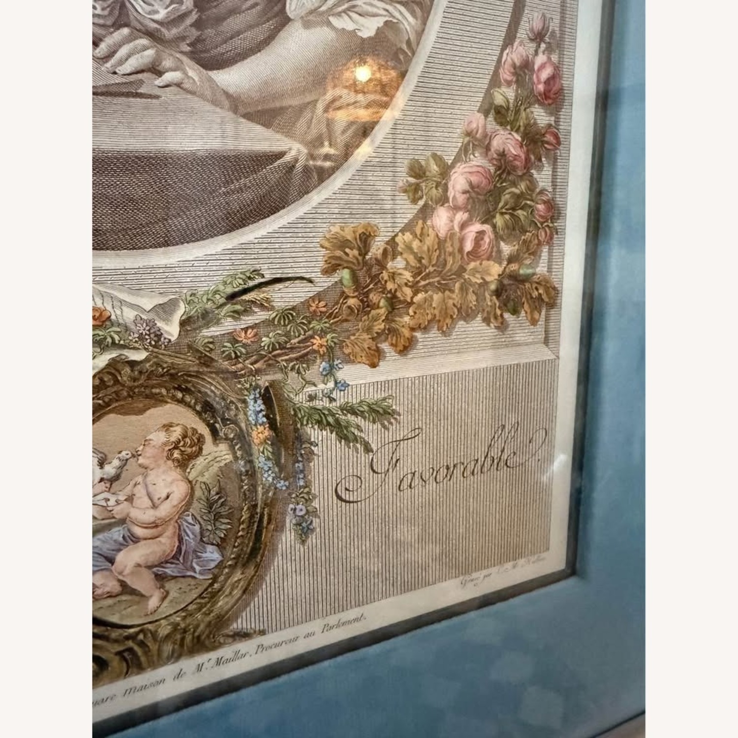 1930s Antique French Hand Colored Engraving - image-3