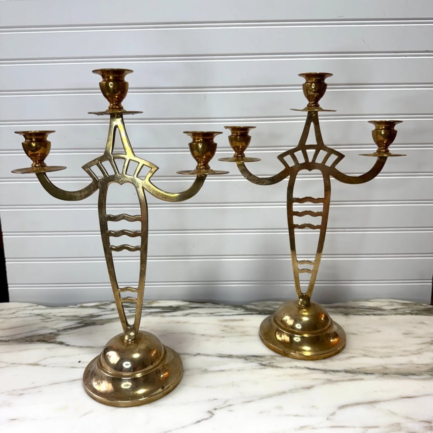 Swedish Art Nouveau Candelabra Set - image-6
