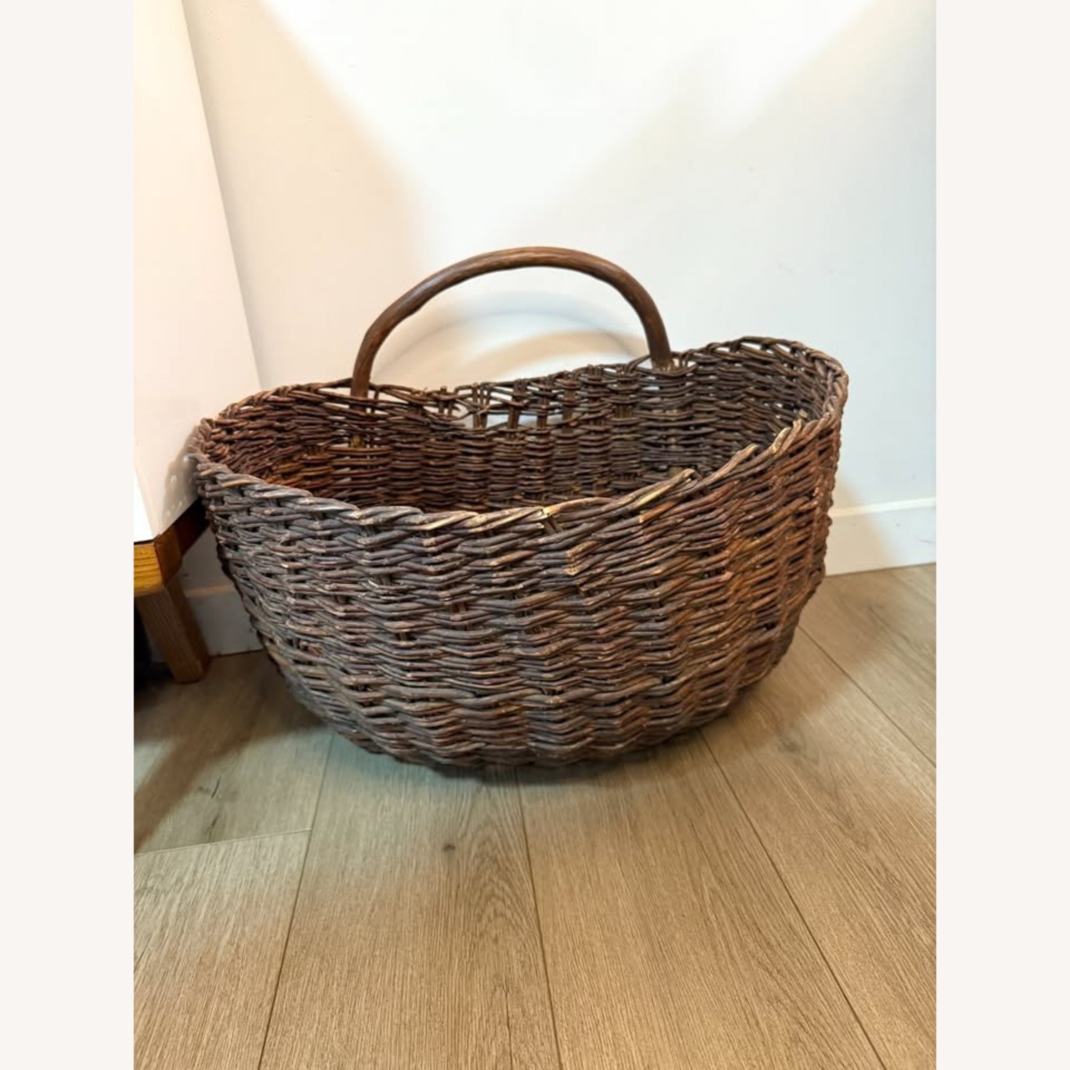 XXL Primitive Woven Branch Basket - image-6