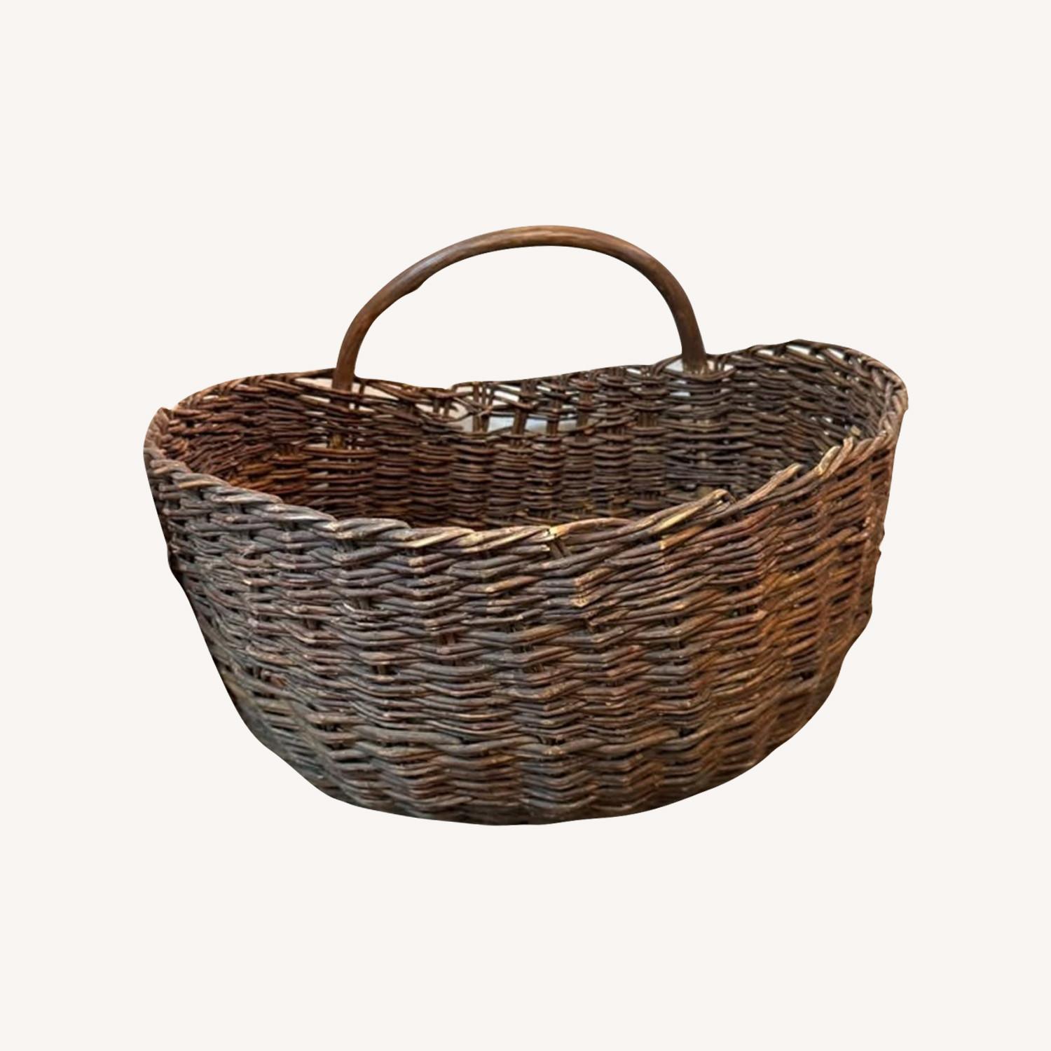 XXL Primitive Woven Branch Basket - image-0