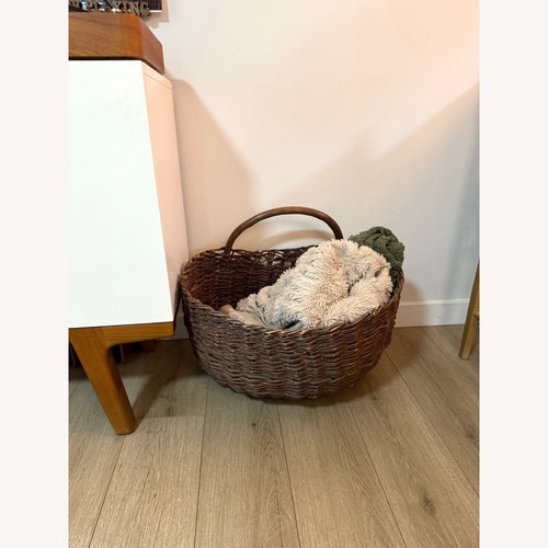 Used XXL Primitive Woven Branch Basket for sale on AptDeco