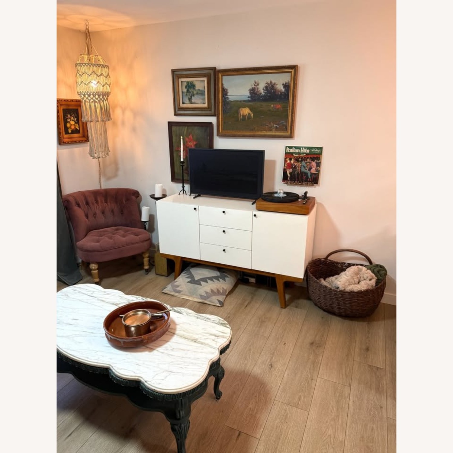 XXL Primitive Woven Branch Basket - image-9