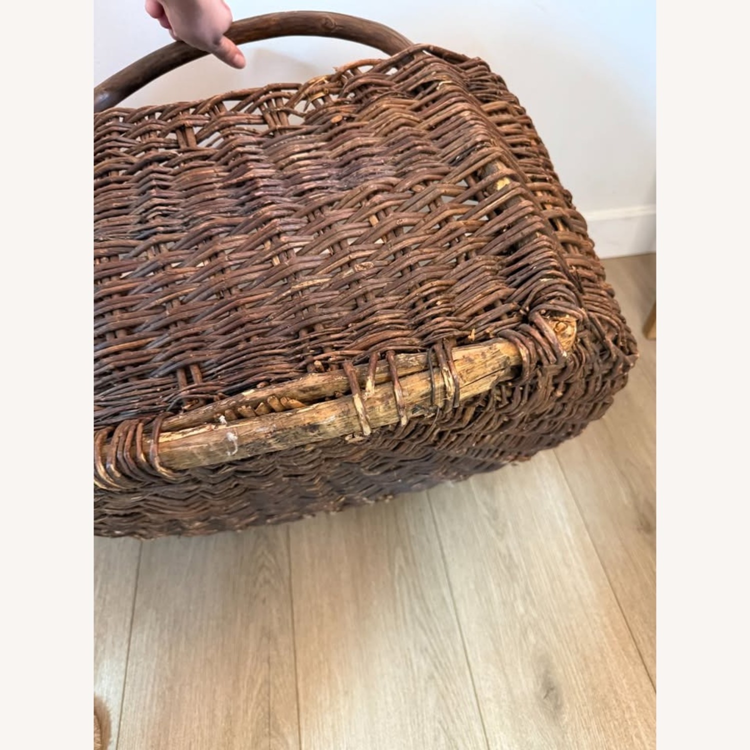 XXL Primitive Woven Branch Basket - image-3