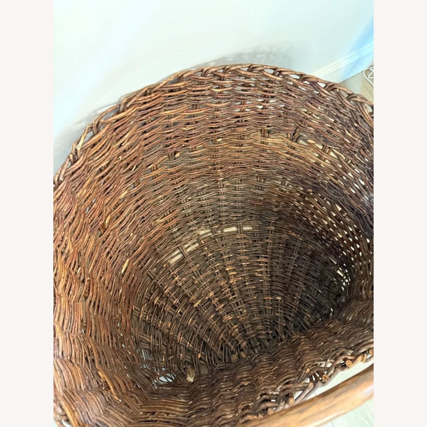XXL Primitive Woven Branch Basket - image-4