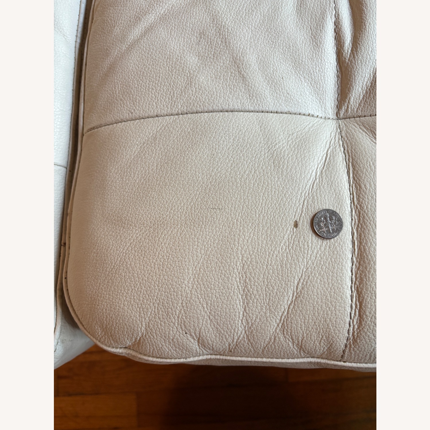 IKEA Landskrona White Leather 3+ Seater Sofa - image-6