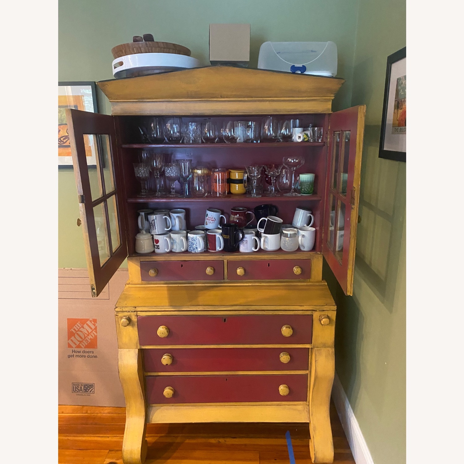 Cape Craftsmen An American Empire / Classical secretary bookcase - image-7