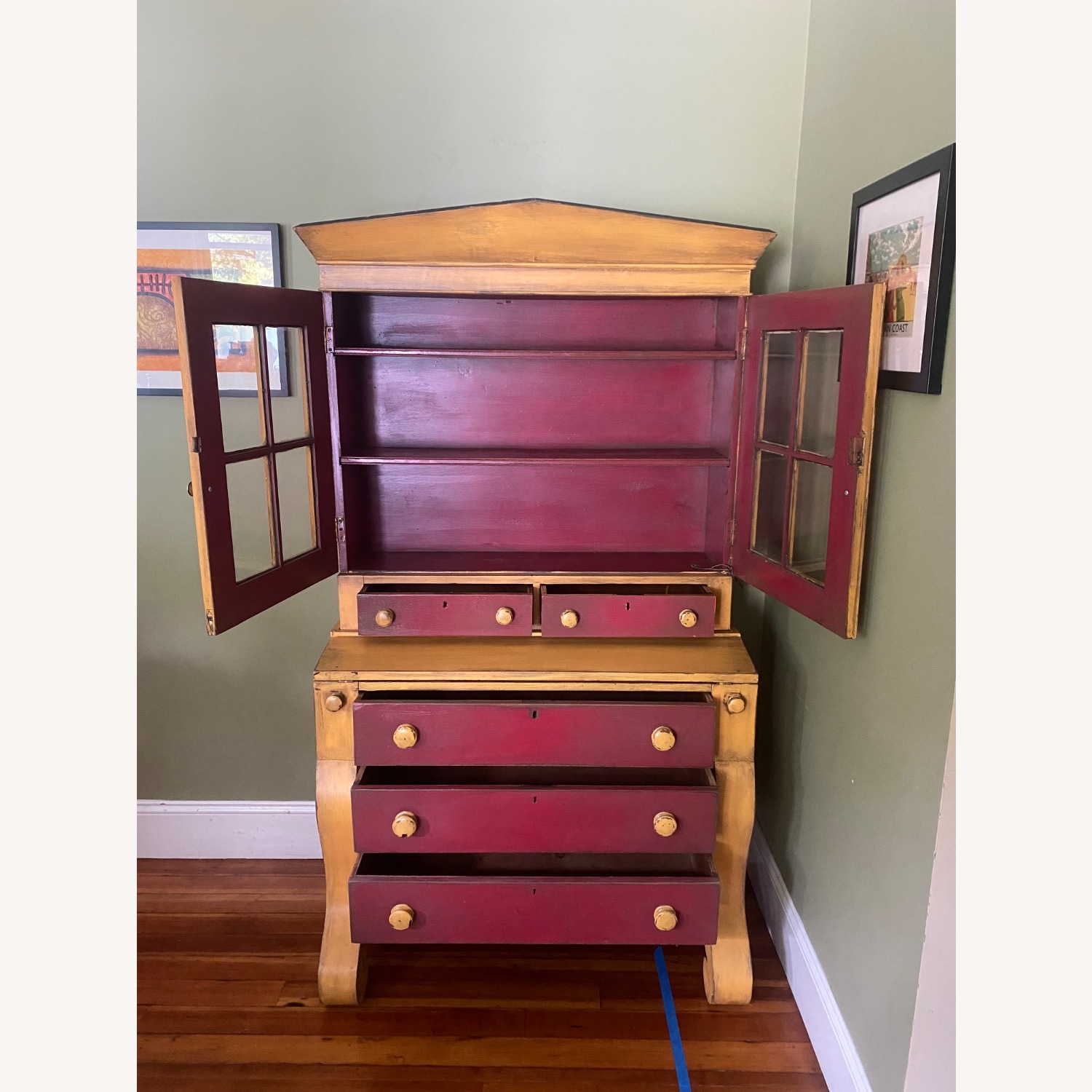 Cape Craftsmen An American Empire / Classical secretary bookcase - image-2