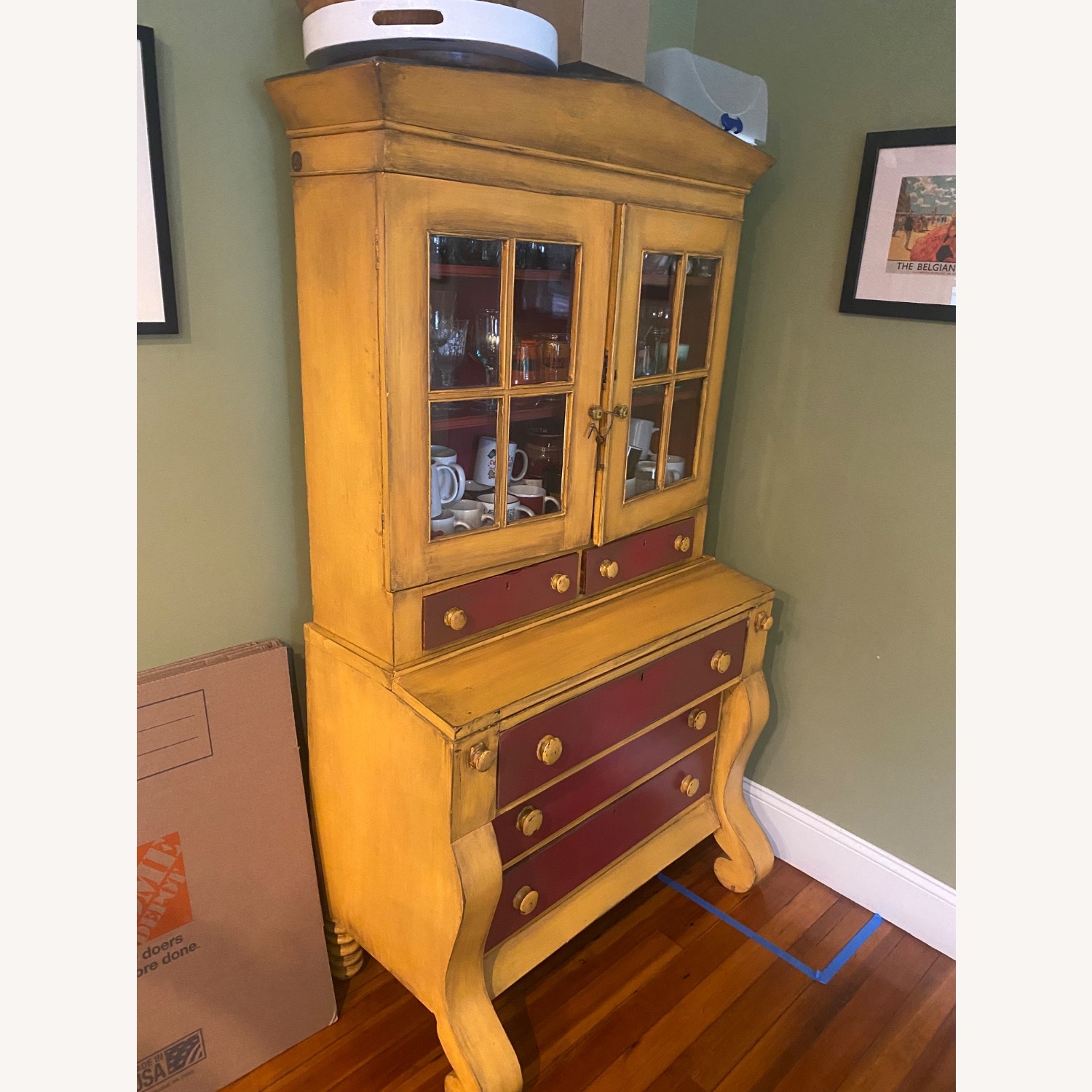 Cape Craftsmen An American Empire / Classical secretary bookcase - image-5